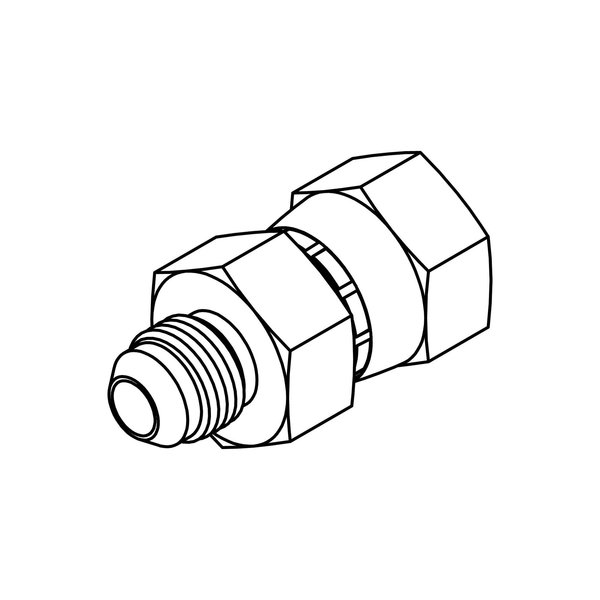 Tompkins Hydraulic Fitting-Steel06MJ-04FJX 6504-06-04